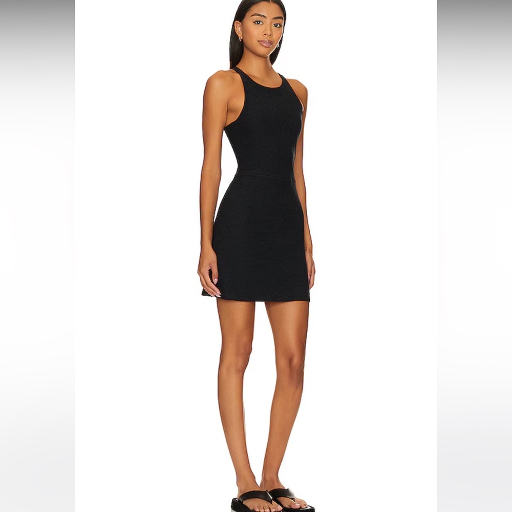 Beyond Yoga Black Racerback Tank Dress